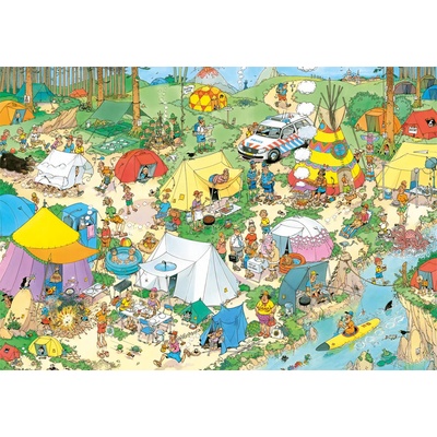 Jumbo - Puzzle Jan van Haasteren: Camping in the Forest II - 1 000 piese