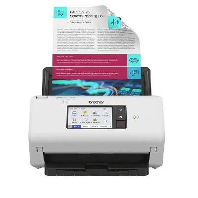 BROTHER skener ADS-4700W DUALSKEN A4 40pppm/80dual 600x600 60ADF USB LAN WIFI - display 10 ADS4700WTF1