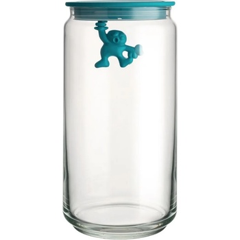 Alessi Кухненски буркан за съхранение GIANNI 1, 4л, със син капак, стъкло, Alessi (ALAMDR06AZ)