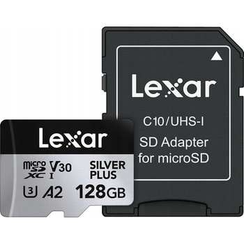 Lexar microSDXC Professional Silver Plus 128 GB LMSSIPL128G-BNANG