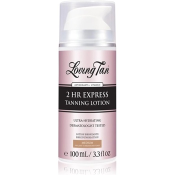 Loving Tan 2 HR Express хидратиращ бронзиращ лосион цвят Medium 100ml