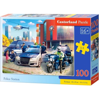 Castorland Пъзел Castorland от 100 части - Полиция (B-111176)
