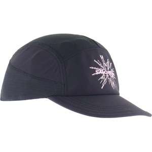 Salomon Шапка с козирка Salomon Sense Aero Cap GFX Cap - Deep Black / Pink Frosting - размер S/M (904-6564-0111)
