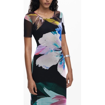 Desigual Дамска дълга рокля desigual, Размер xs, Цвят Черен (25wwvk19_ne2000)