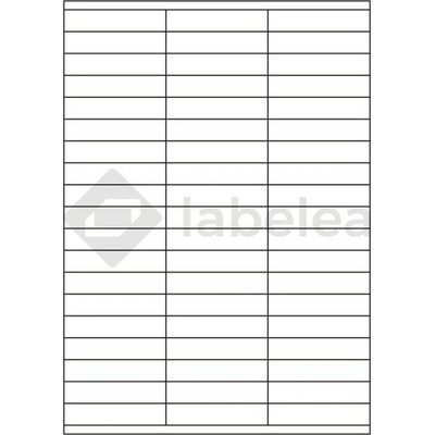 Labelea Samolepiace etikety 70x15 mm biele papierové, na hárku A4, pre laserovú a atramentovú tlač, Farba etikiet Biela, Počet hárkov v balení 100 EPY070015W057S