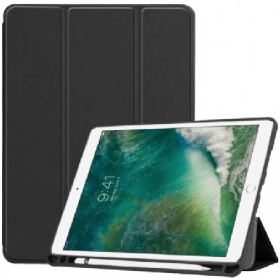 Калъф от PU кожа с място за Apple Pencil и функция събуждане / сън за iPad Air 3 (2019) / Pro 10, 5" - черен (7268)