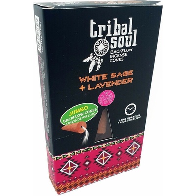 Tribal Soul White Sage + Lavender vonné kužely 10 ks