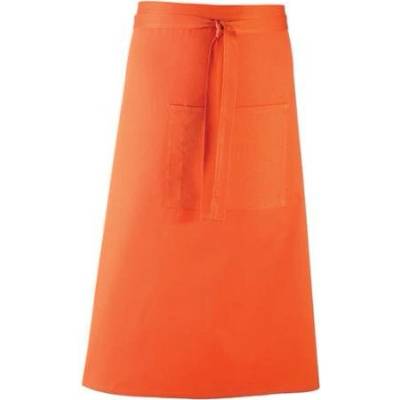Premier Workwear Pracovní zástěra s kapsou PR158 Orange Pantone 1655 90x80cm
