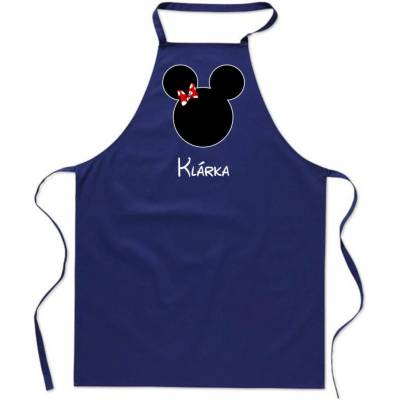 Povidlo.cz Zástěra Mouse Kralovská modrá