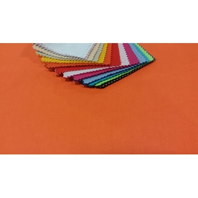 Bavlnená látka UNI oranžová mandarinka šírka 150 cm