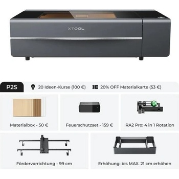 xTool P2S CO2 55W all in one Bundle