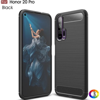 Image 1 of Huawei Honor 20 Pro Удароустойчив Carbon Fiber Калъф и Протектор