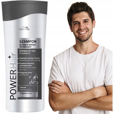 Joanna Power Men šampón na biele a šedivé vlasy pre mužov 200 ml