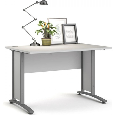 Nábytek Falco Psací stůl Office 80400/70 bílá/silver grey