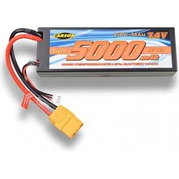 Carson Akumulátor Li-Pol 5000mAh/7,4V 60C XT90