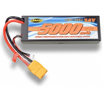 Carson Akumulátor Li-Pol 5000mAh/7,4V 60C XT90