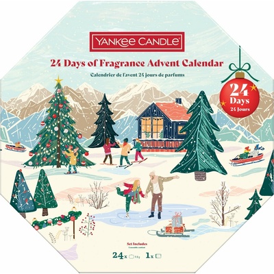 Yankee Candle Adventný kalendár čajových sviečok Veniec