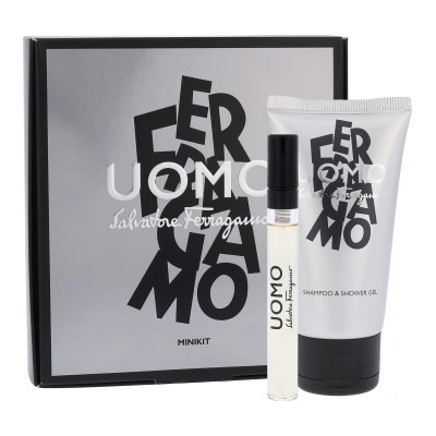 Salvatore Ferragamo Uomo EDT 5 ml + sprchový gél 50 ml darčeková sada