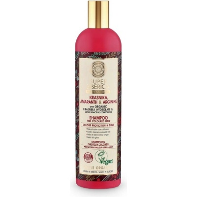 Natura Siberica Super Siberica Krasnika, Amaranth & Arginne Shampoo for Coloured Hair 400 ml