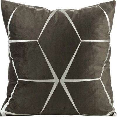 Takoy Zamatová BLINK 28 so striebornou geometrickou potlačou-HF-391231 45 x 45 cm