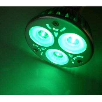 T-Led Barevná LED žárovka GU10 3W 230W 60° 50000h zelená