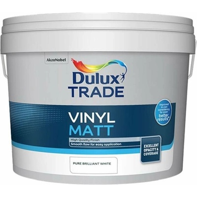 Dulux Trade Vinyl Matt PBW farba na steny prémiovej kvality biela 10 l