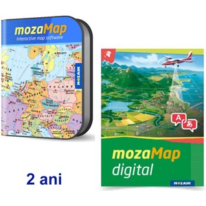 Moza Начално училище - Дигитален многоезичен географски атлас, 2 години (ms-4093d-2)