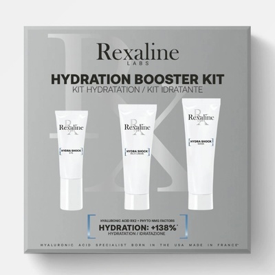 Rexaline Hydra Shock intenzivní hydratační krém na obličej 15 ml + Hydra Shock ultra hydratační krém na oči 5 ml + Hydra Shock intenzivní hydratační maska na obličej 25 ml