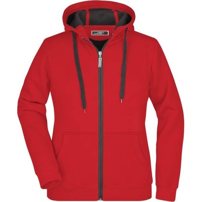 James & Nicholson JN 354 Doubleface 02.0354 red/carbon