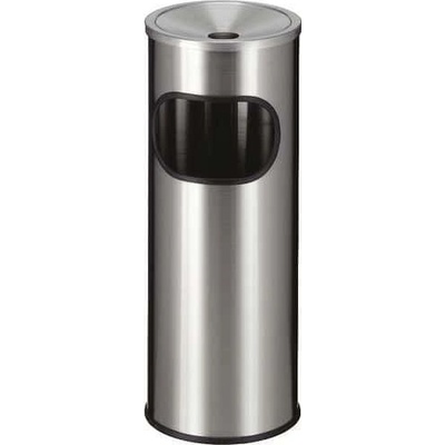 Vepa Bins Odpadkový kôš, samozhášavý, nerezová oceľ, s popolníkom, strieborný
