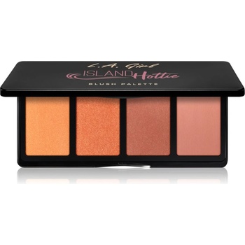 L. A. Girl Cosmetics Fanatic палитра с ружове цвят Island Hottie 4x4 гр