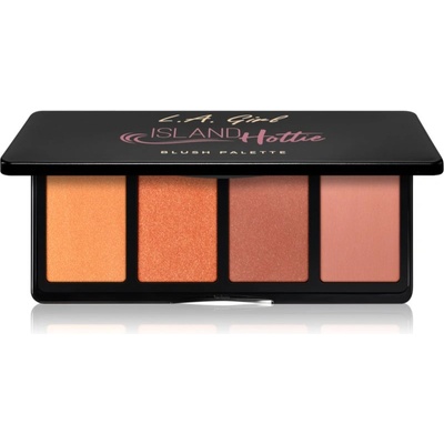 L. A. Girl Cosmetics Fanatic палитра с ружове цвят Island Hottie 4x4 гр