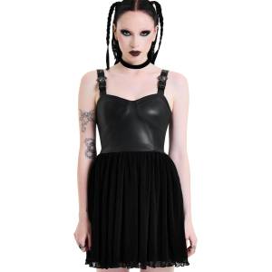 KILLSTAR дамски мини рокля killstar - estria - черни - ksra015311