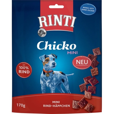 RINTI 170г Chicko Mini RINTI, лакомство за кучета с говеждо