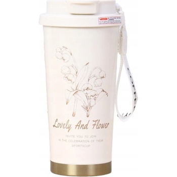 Ecarla termohrnček s náustkom 550 ml růžový