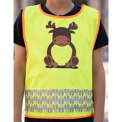 Korntex Wildlife detská reflexná vesta KX119K Moose Yellow