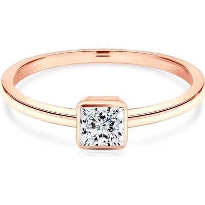 Savicki Zásnubný prsteň Pure ružové zlato diamant PURE P PR 30 D R