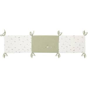 Bimbidreams Обиколник Bimbidreams - Trex, 60 х 70 cm, бял/зелен (8499000708467) - baby
