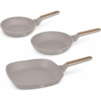 BERLINGERHAUS Sada pánví s titanovým povrchem 3 ks Taupe Nordic Collection BH-8342