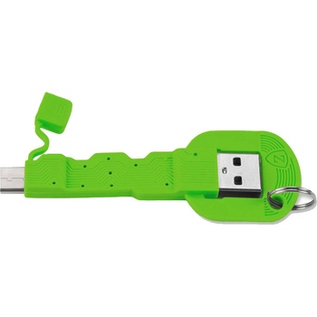 4smarts Кабел тип ключодържател за всички устройства с USB-C (8.5 см) - 4smarts Basic KeyLink USB-C Cable (зелен)