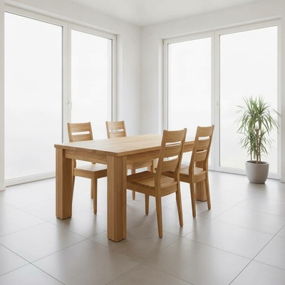 Massivo Rozkládací jídelní stůl Bold 140 dub masiv 140 x 90 cm
