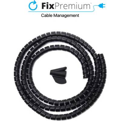 FixPremium - Organizér Kabelů - Trubka (10 mm), délka 2M, černý