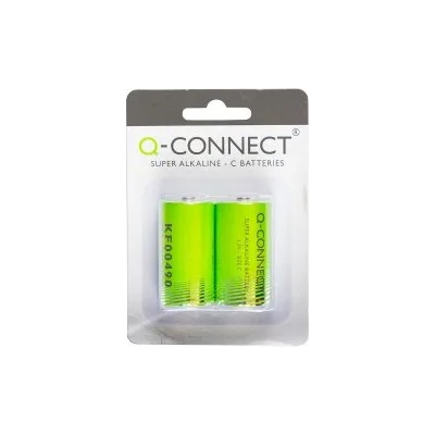 Q-CONNECT Батерия алкална lr14 (c) блистер 2бр