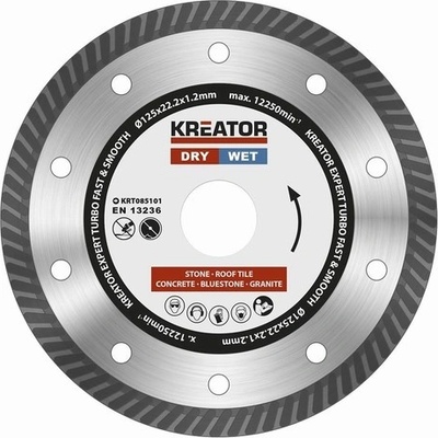 Kreator Diamantový kotouč celoobvodový 125 mm KRT085101