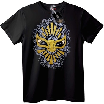 NOONEBRAND Тениска със Златна Маска - S, Black