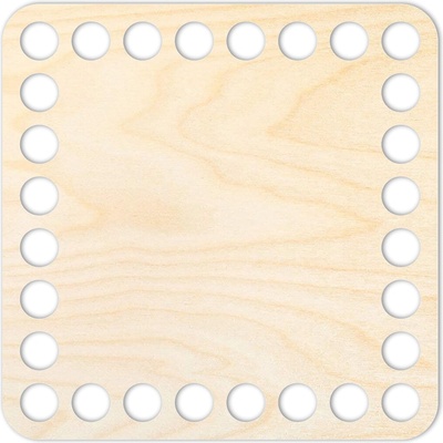 Woody Crafts Přírodní dno na háčkované košíky - Čtverec Velikost: 10x10 cm – Zboží Dáma