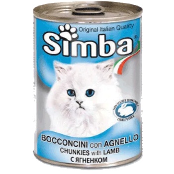 Monge - консерва с Агнешко месо, Пълноценна храна за израснали котки от всички породи, Италия - 415 гр