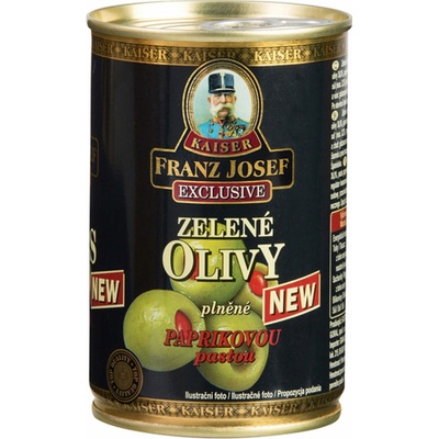 Franz Josef Kaiser Olivy zelené plnené pálivou paprikovou pastou 300 g