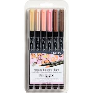 LYRA Double Tip Aqua Duo Пълнител за писалка Skin Tones 6 бр (6521062)
