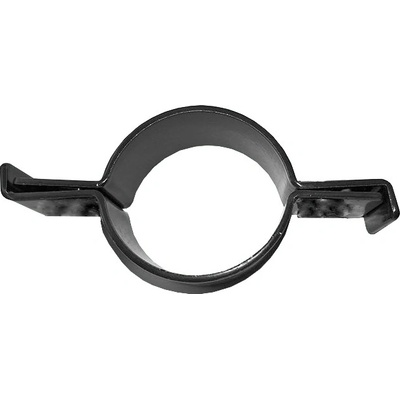 Úchyt panelu ke sloupku 48mm průběžný bez šroubu a vymezovače; Zn+PVC; Antracit